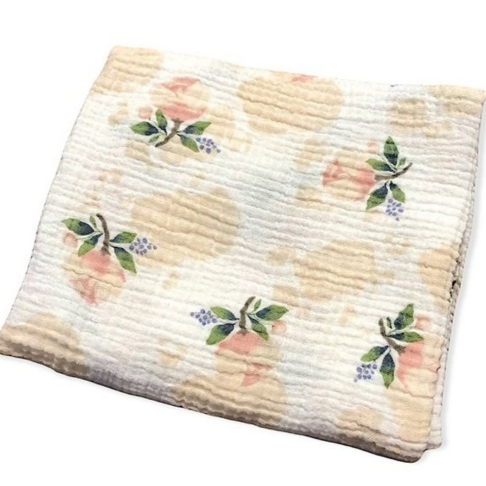 Little Unicorn – Watercolor Roses 100% Cotton Muslin Swaddle baby nursing cover